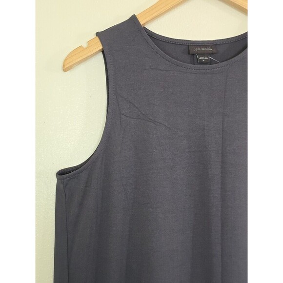 J.Jill Wearever Sleeveless Dress Womens Size Medium Gray Shift MINIMALIST - Picture 3 of 9